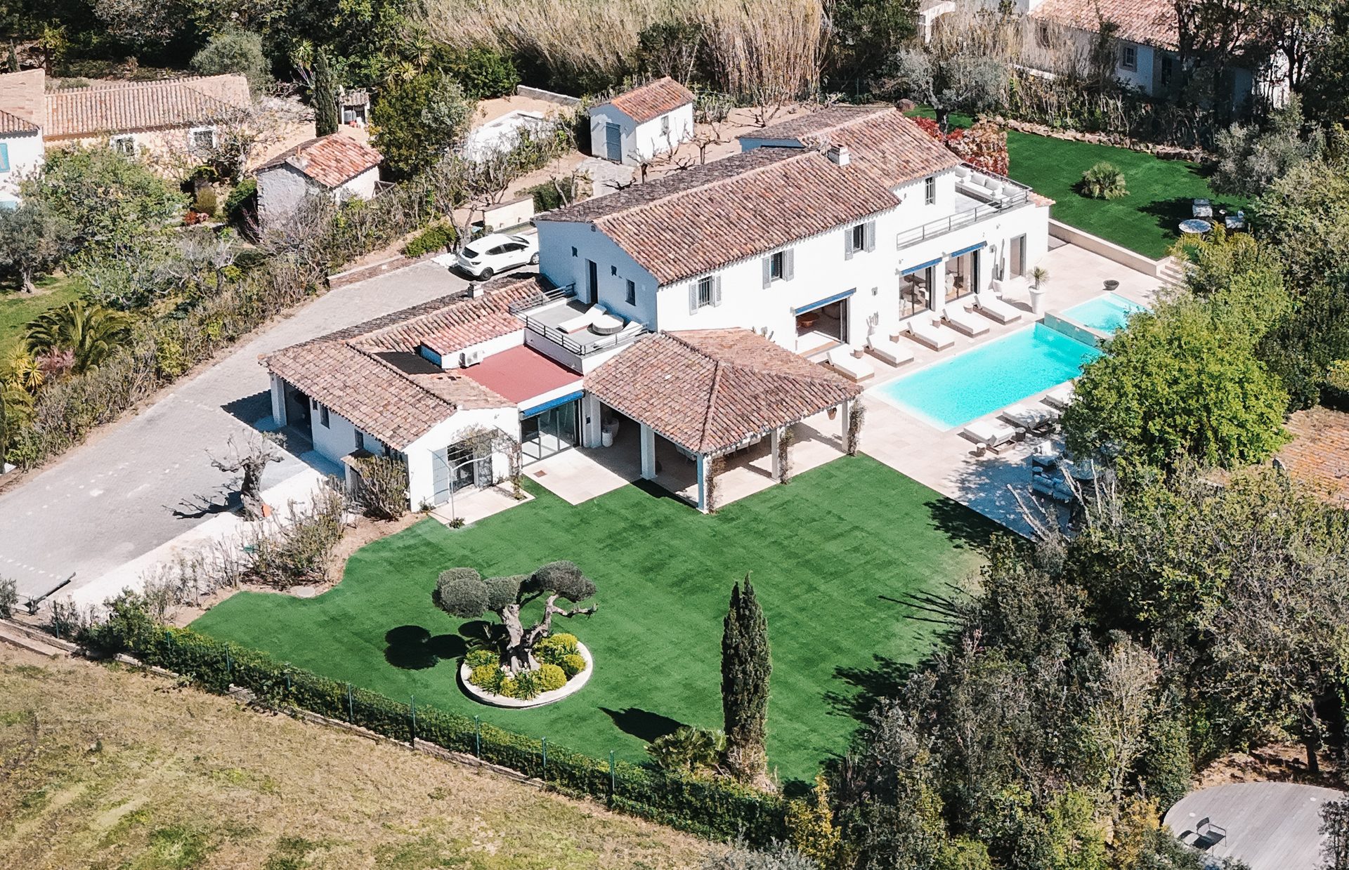Vue aérienne de Villa Carpe Diem — bastide provençale 400m², Chemin des Salins, Saint-Tropez