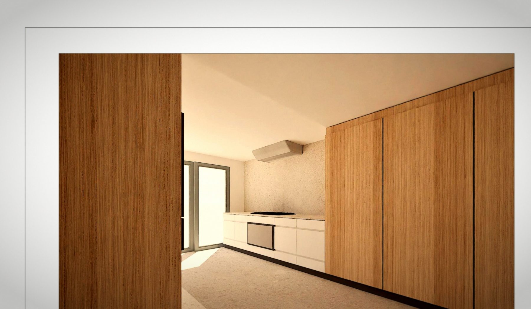 Crédence pierre et appareils intégrés Gaggenau — cuisine Villa Carpe Diem